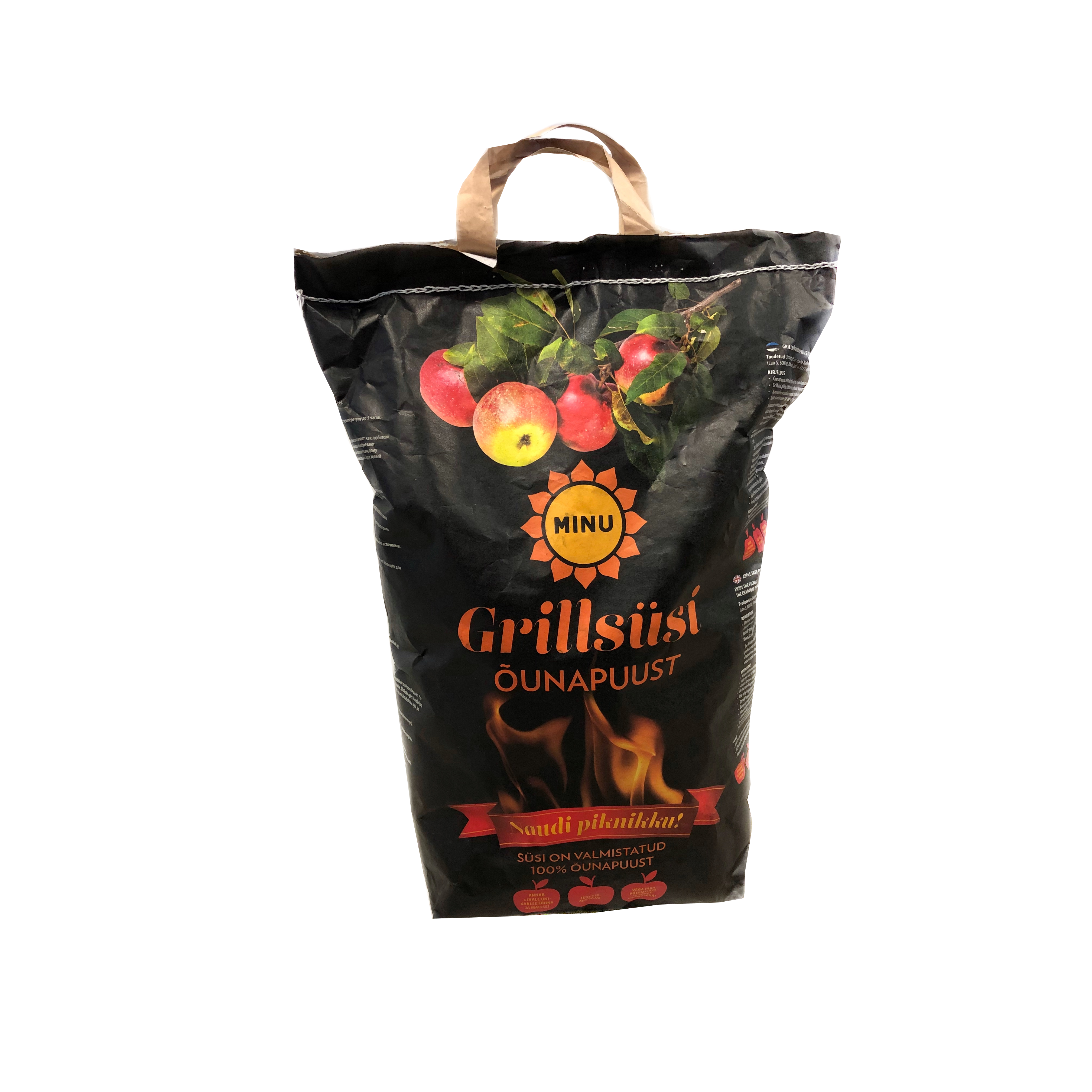 Minu barbecue charcoal from apple tree 2kg