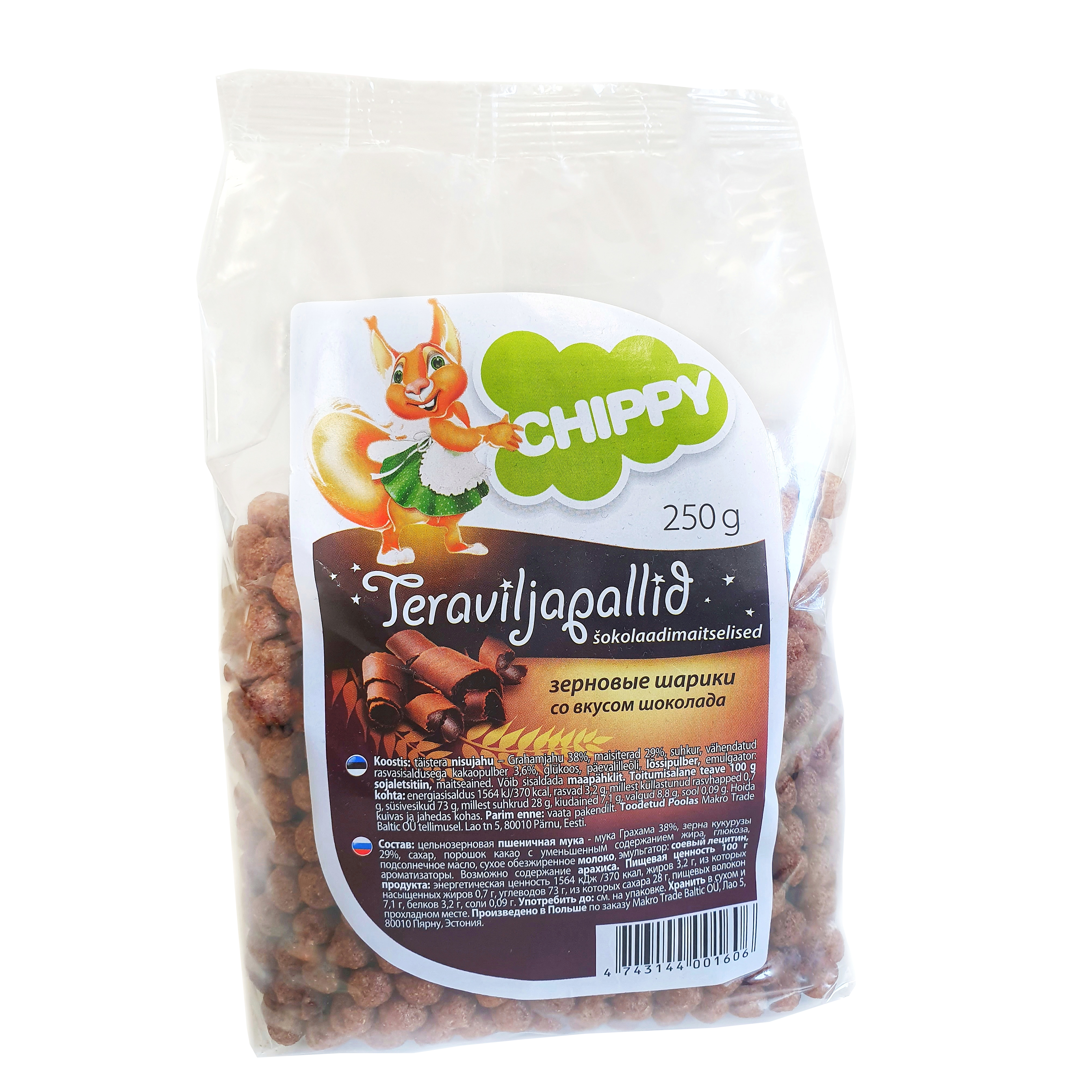 Chippy cereal balls with chocolate 250g