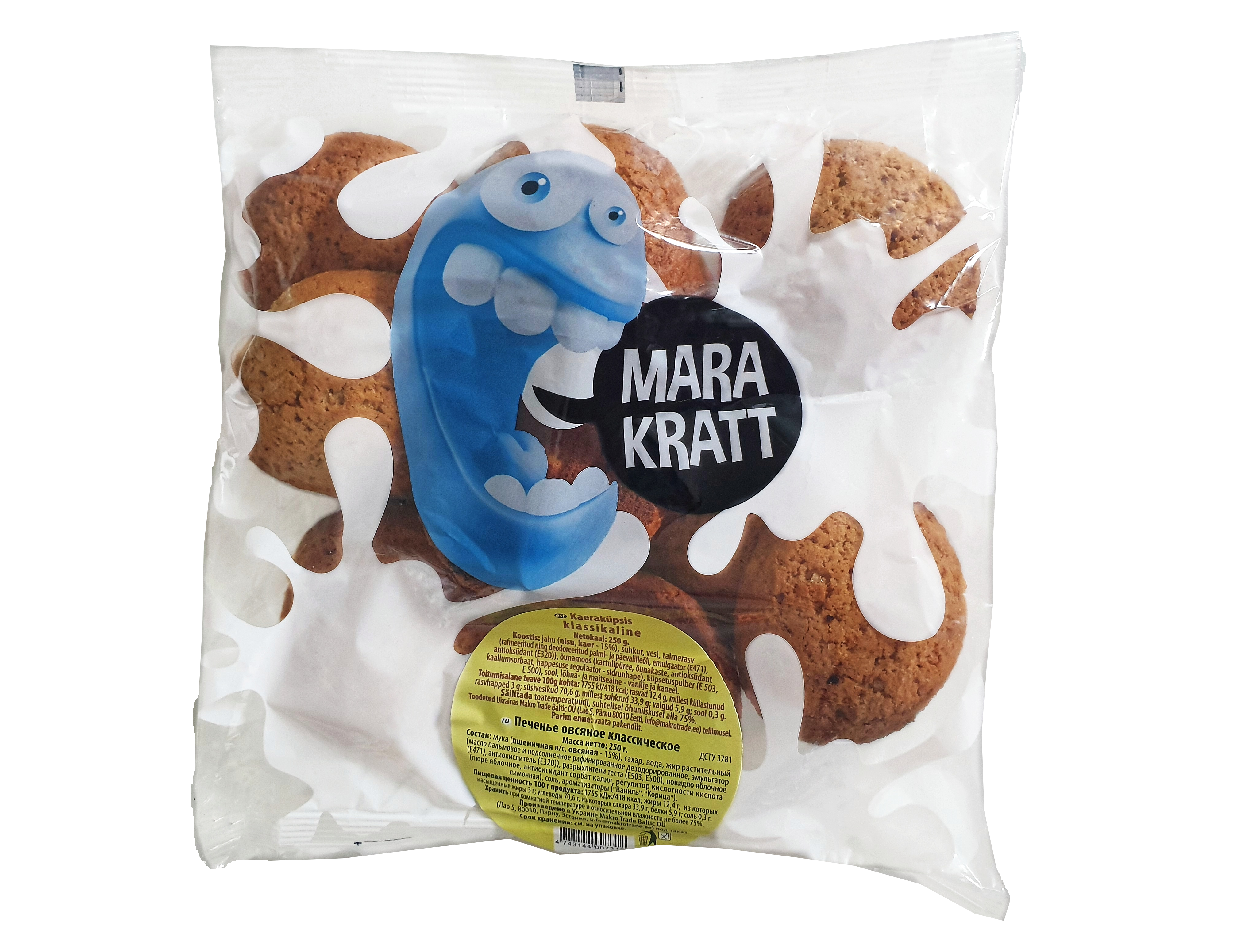Marakratt classic oatmeal cookie 250g