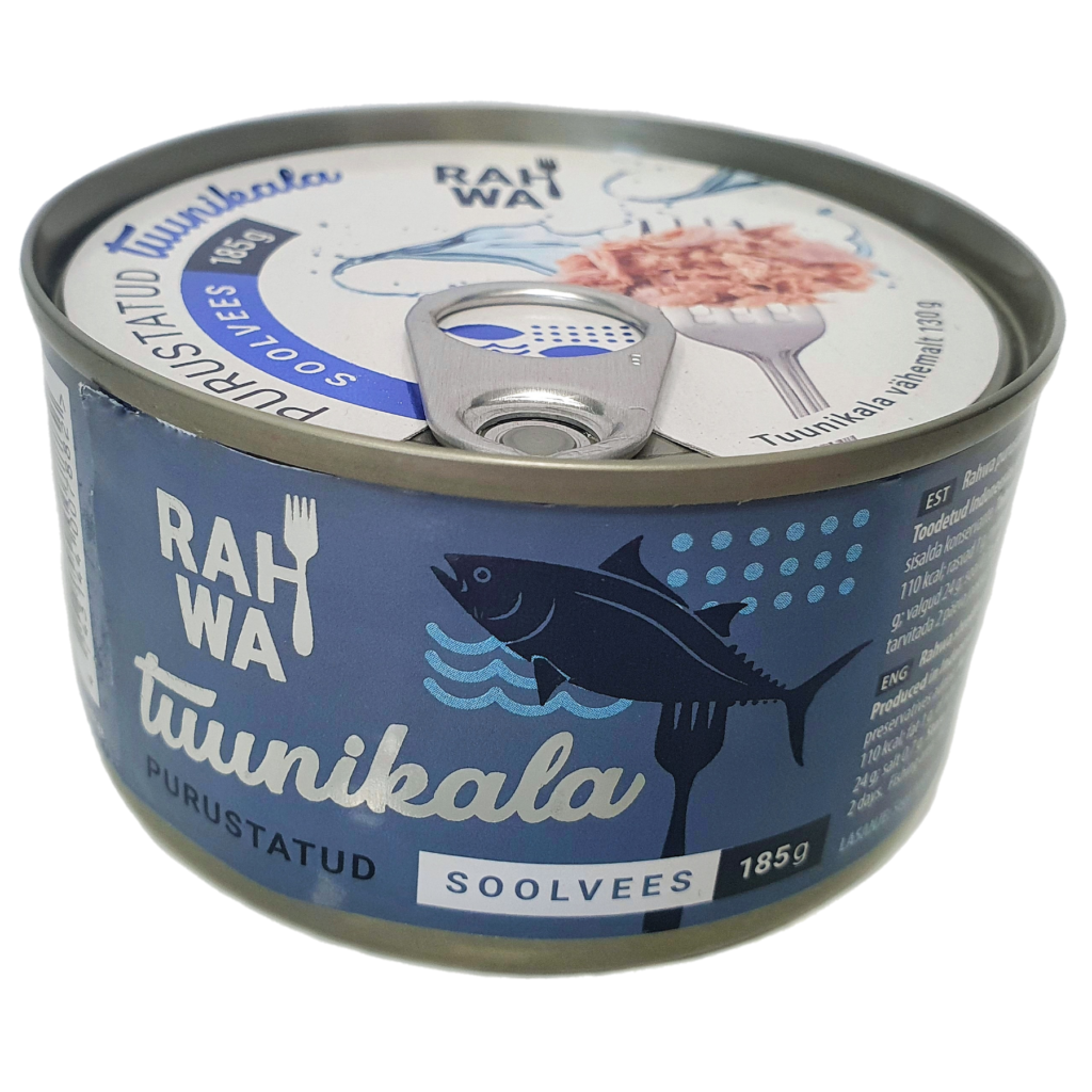 Purustatud tuunikala soolvees, shredded tuna in brine